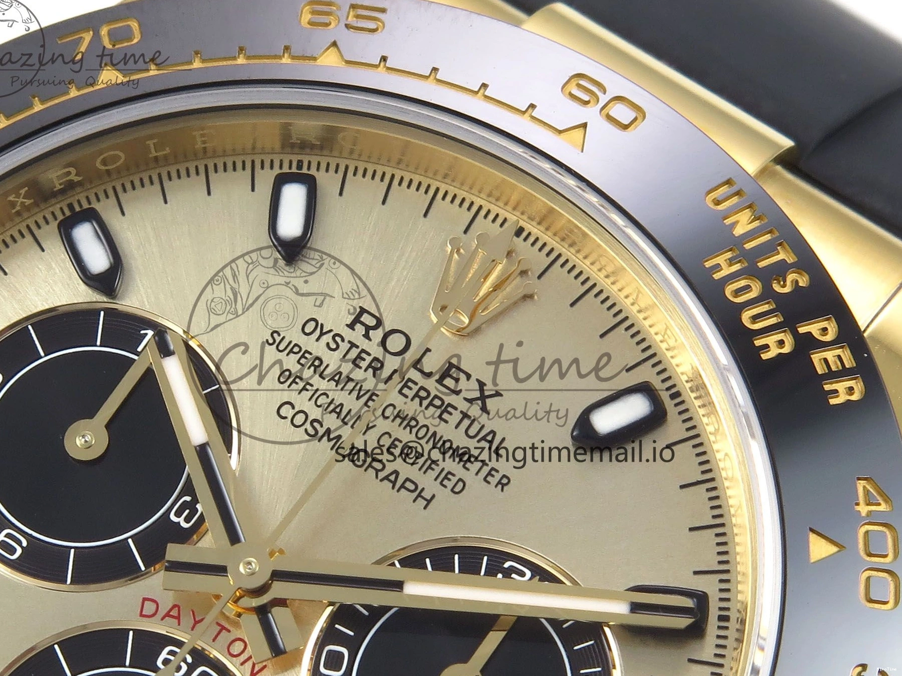 MiroTime 0901 Daytona 116518 VSF 1:1 Best Edition 904L Steel YG Dial on Oysterflex Strap DD Sustainable 1003